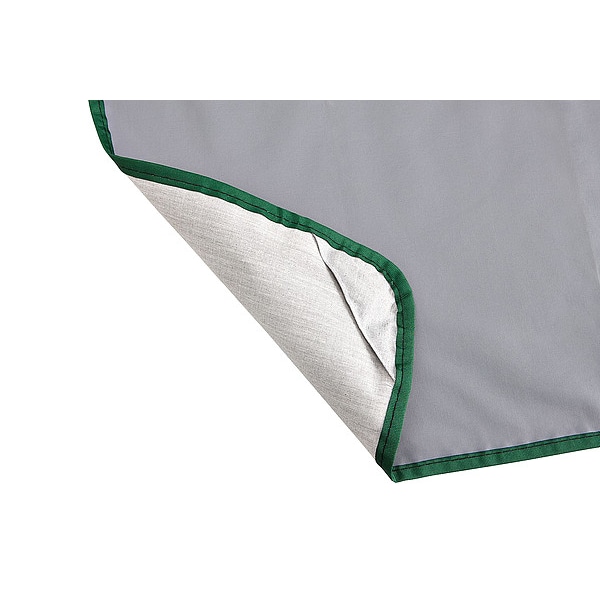 Zoro Select Standard Duty Tarp, 4 ft 8 in x 6 ft, 6 Mil, Gray, Cotton Canvas - TS9072