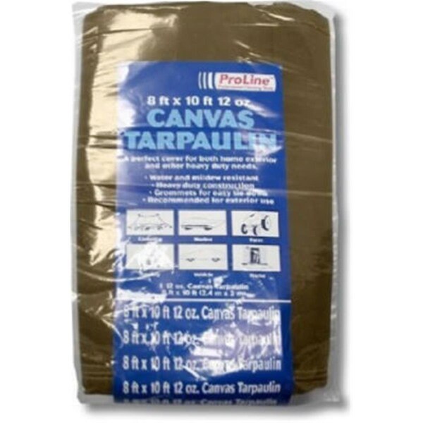 Intex Supply 8 in x 10 in Tarp, Tan/Brown - IN573633
