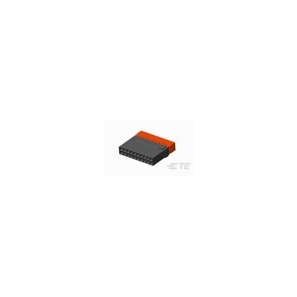 Raychem Board Connector, 20 Contact(S), 2 Row(S), Female, 0.05 Inch Pitch, Crimp Terminal, Locking, Black - MTCP-122-20S2