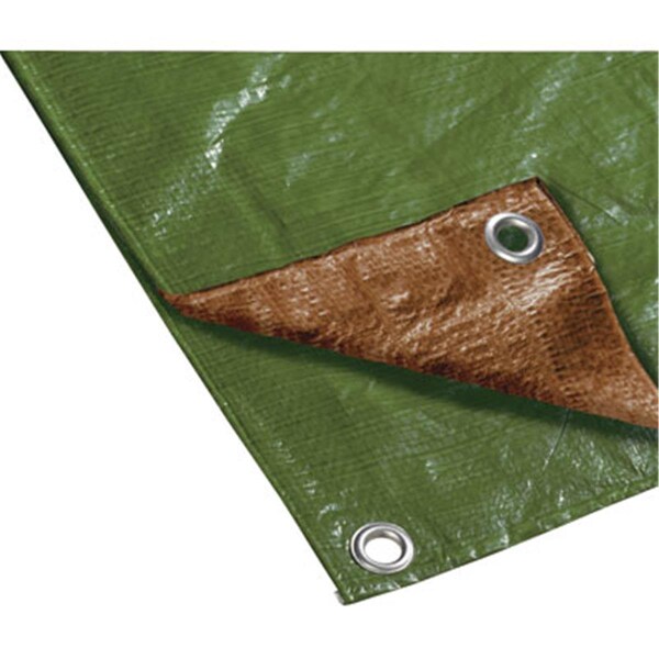 Heat Wave Tarp  Brown-Green 8 X 10 - HE3263729