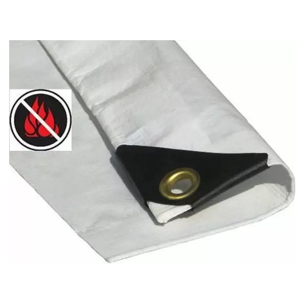 Tarps Now Heavy Duty Tarp, 20 ft x 40 ft, 12 Mil, White, Reinforced Polyethylene - CSP12FW-2040