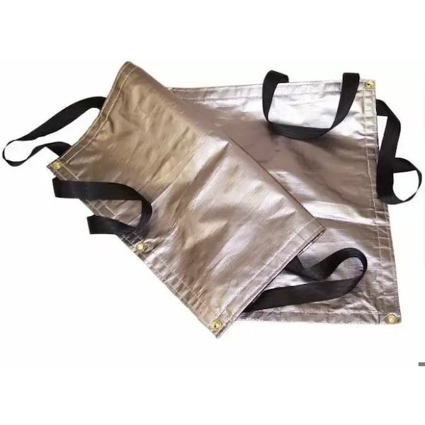 Tarps Now Tarp, 15 ft x 54 ft, 12 Mil, Silver/Black, Reinforced Polyethylene - HTPP12-1554