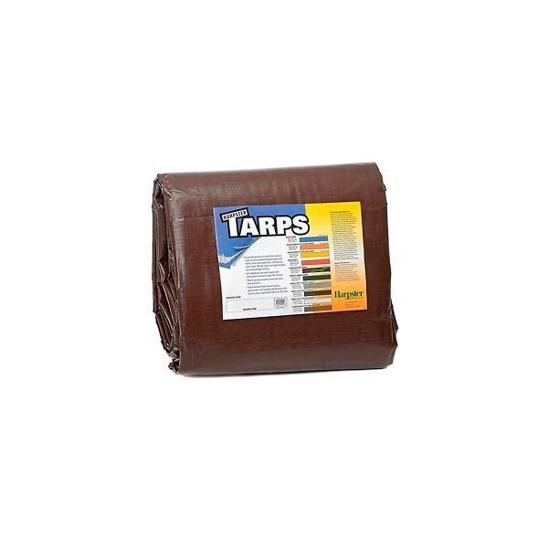 Harpster Of Philipsburg Heavy Duty Tarp, 16 ft x 20 ft, Brown, High-Density Polyethylene - BR16X20