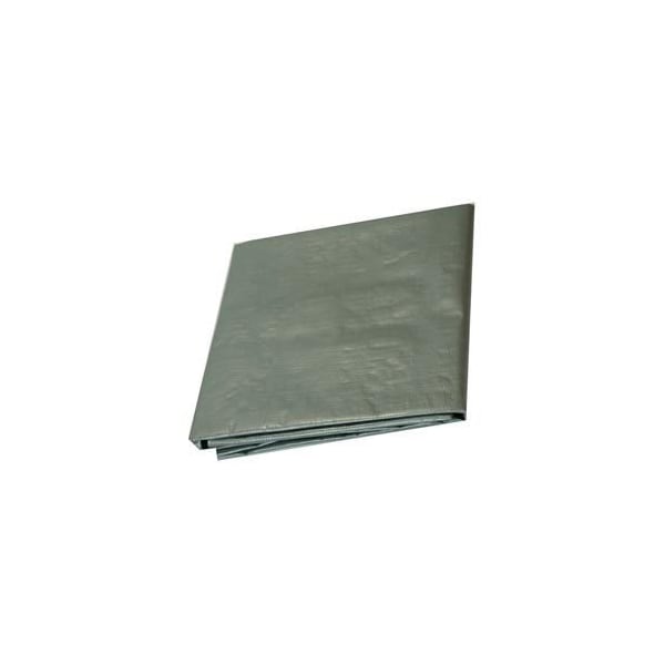 Harpster Of Philipsburg Medium Duty Tarp, Silver, High-Density Polyethylene - S25X25