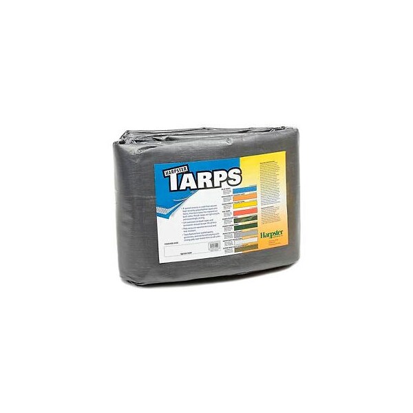 Harpster Of Philipsburg Medium Duty Tarp, Silver, High-Density Polyethylene - S100X100