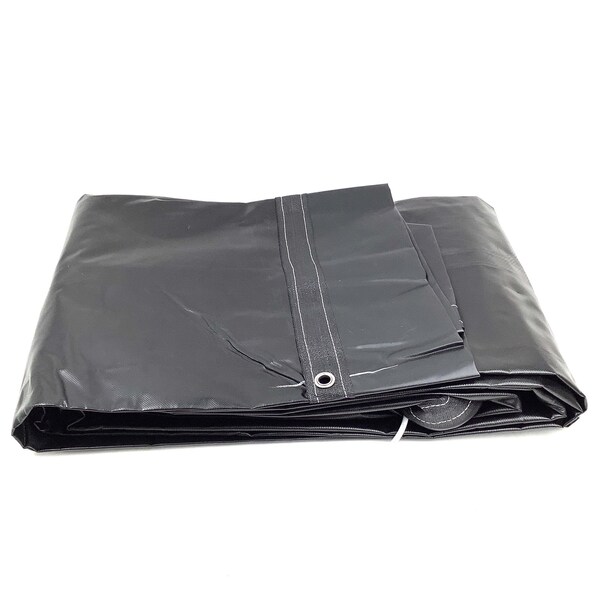 Donovan Tarp, 18-Oz Vinyl W/ Side Flap, 9 Ft 6 In. X 20 Ft - 1801023