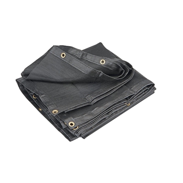 Us Tarp 90 Wide X 14' Long Hd Black Mesh Tarp - 90-14-BM