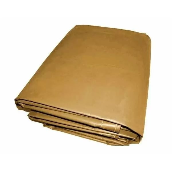 Tarps Now Heavy Duty Tarp, 6 ft x 15 ft, 20 Mil, Tan, Vinyl - FSVC18T-0615