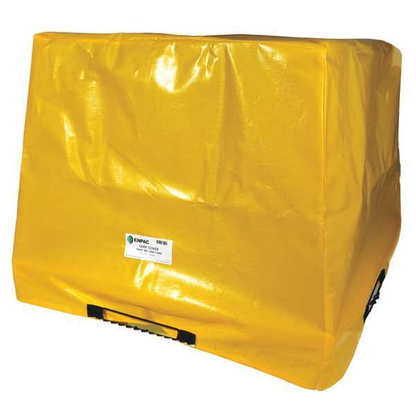Enpac Tarp Cover, 56 1/2 in x 56 1/2 in x 44 in, 44 in, Yellow, HDPE - 5116-TARP