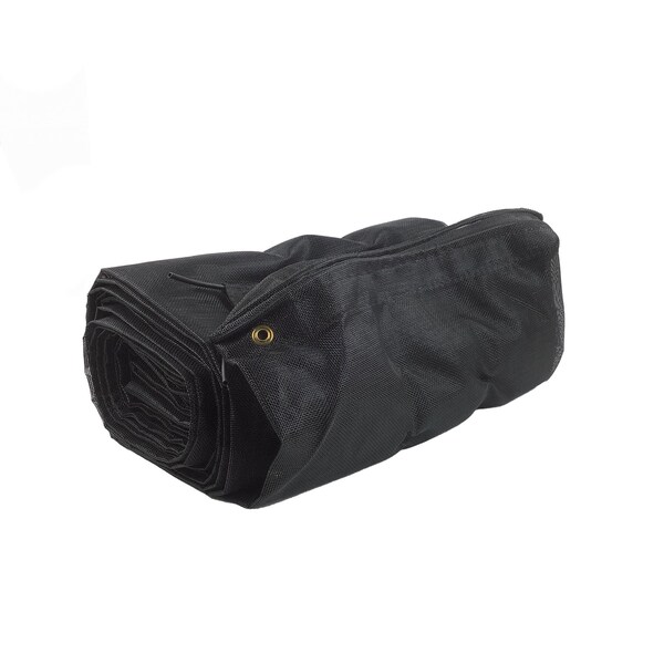 Us Tarp Hd Black Mesh Tarp, 100 In. X 28 Ft - 100-28-BM