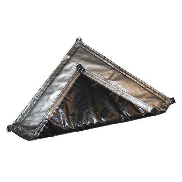Mauritzon Heavy Duty Tarp, 11 ft 5 in x 24 ft 6 in, 0.127 Mil, Black, Polyethylene, UV Resistant - ITP-02-1225
