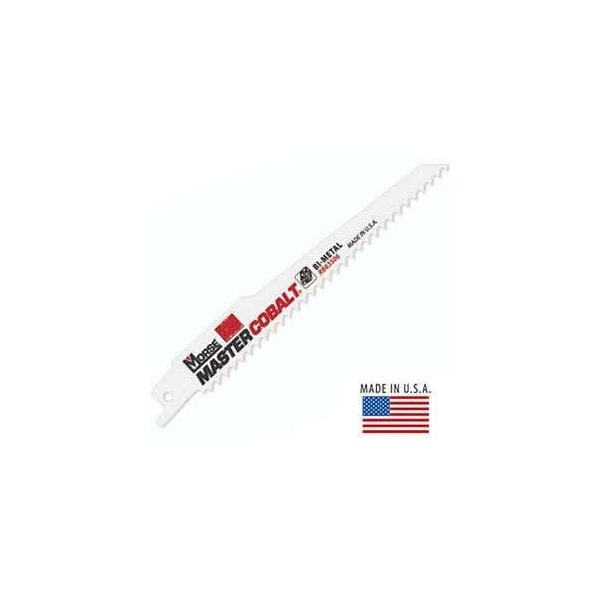 Morse Reciprocating Saw Blade, Tapered Body, Series: Master Cobalt, 9 in L, 3/4 in W, 0.035 in Thickness,  - RB93506T50