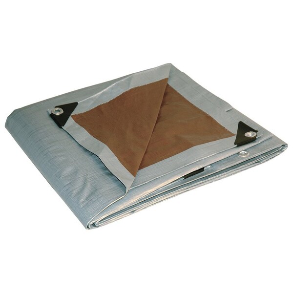 Dry Top Heavy Duty Tarp, 26 ft x 40 ft, Brown - 22640