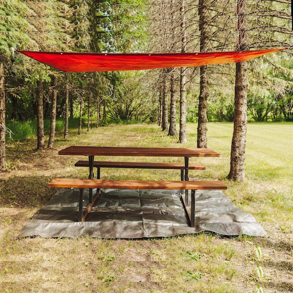Gorilla Tarp Tarp, 10 ft x 14 ft, 8 mil, Red, PE, Weather Resistant with UV Coating - 97033