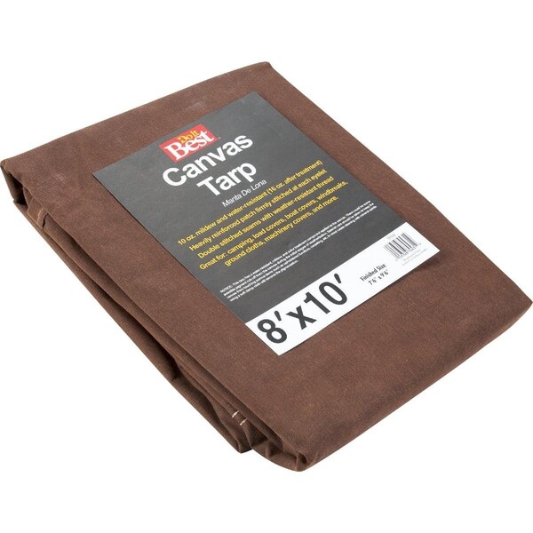 All-Source 10 Oz. 8 Ft. x 10 Ft. Canvas Tarp - TCR10008010T