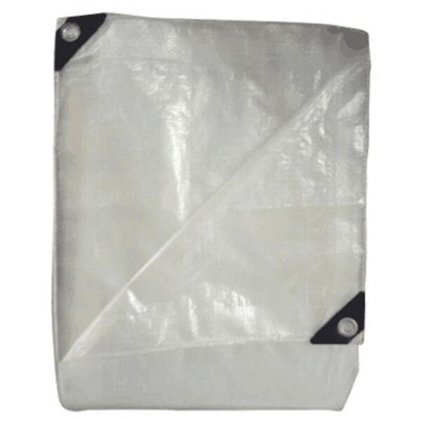 Nunc Patio Supplies 20 x 30 in. Polyethylene Storage Tarp Cover; Silver & Black - NU3236945
