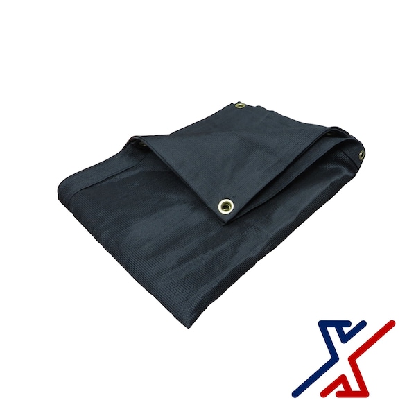 X1 Tools Heavy Duty Tarp, 18 ft x 10 ft, Black - X1T-CAN-MES-BLA-1018