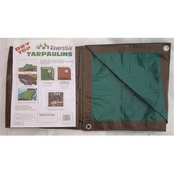 Foremost Tarp Heavy Duty Tarp, Brown/Green, Polyethylene - 11220