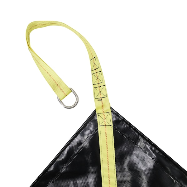 Tarps Now Tarp, 10 ft x 10 ft, 50 Mil, Black, Vinyl - DLT40-1010