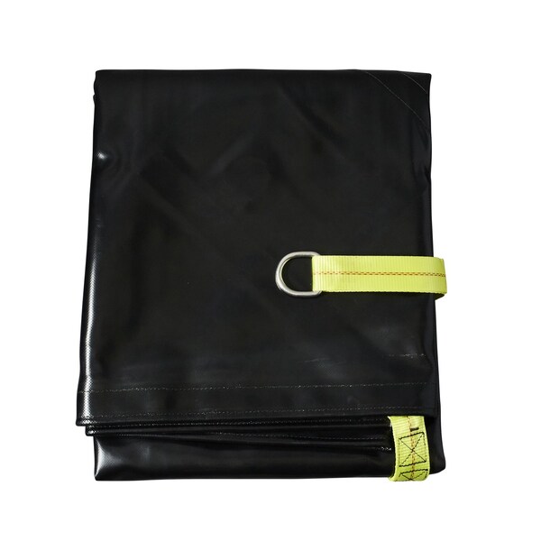 Tarps Now Tarp, 10 ft x 10 ft, 50 Mil, Black, Vinyl - DLT40-1010