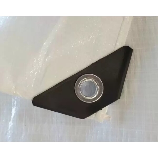 Tarps Now Heavy Duty Tarp, 20 ft x 40 ft, 12 Mil, White, Reinforced Polyethylene - CSP12FW-2030