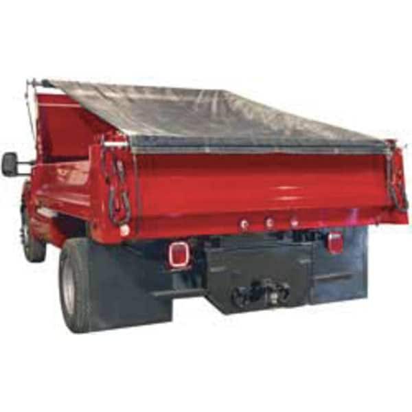 Buyers Products Standard Duty Tarp, 8 x 22 ft, 10 Mil, Gray/Black, Mesh, UV Resistant - DTR8022