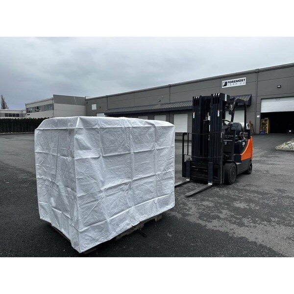 Foremost Tarp Co Dry Top 5 ft. W X 4 ft. L Heavy Duty Polyethylene Pallet Cover White - 43454