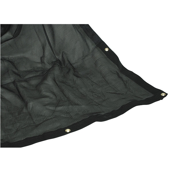 Zoro Select Standard Duty Tarp, 11 ft 8 in x 23 ft 8 in, 10 Mil, Black, Polyethylene - 3ZRV9