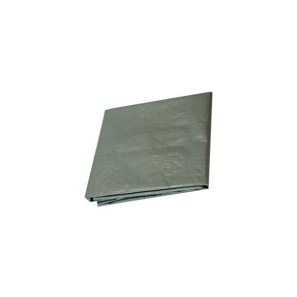Harpster Of Philipsburg Medium Duty Tarp, Silver, High-Density Polyethylene - ST7X20