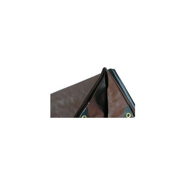 Harpster Of Philipsburg Heavy Duty Tarp, 25 ft x 45 ft, Brown, High-Density Polyethylene - BR25X45