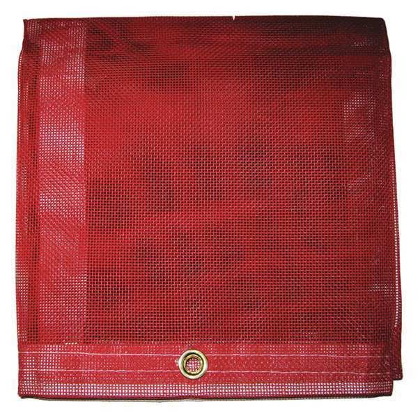 Mauritzon Standard Duty Tarp, 7 ft 9 in x 12 ft, 5 Mil, Red, Vinyl, Tear Resistant, UV Resistant - MBT-12-00-0812