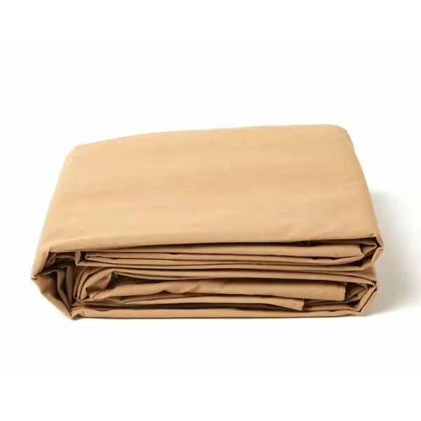 Tarps Now Heavy Duty Tarp, 16 ft x 20 ft, 20 Mil, Tan, Polyester / Canvas - FSPCTN-1620