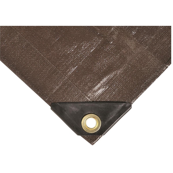 Harpster Extreme Duty Tarp, 4.2, Brown, Polyethylene - BR12X30