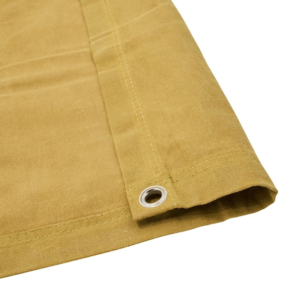 Tarps Now Tarp, 20 ft x 20 ft, 18 Mil, Tan, Cotton Canvas - FS-CWT10-2020