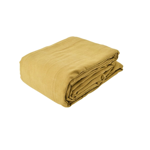 Tarps Now Tarp, 20 ft x 20 ft, 18 Mil, Tan, Cotton Canvas - FS-CWT10-2020