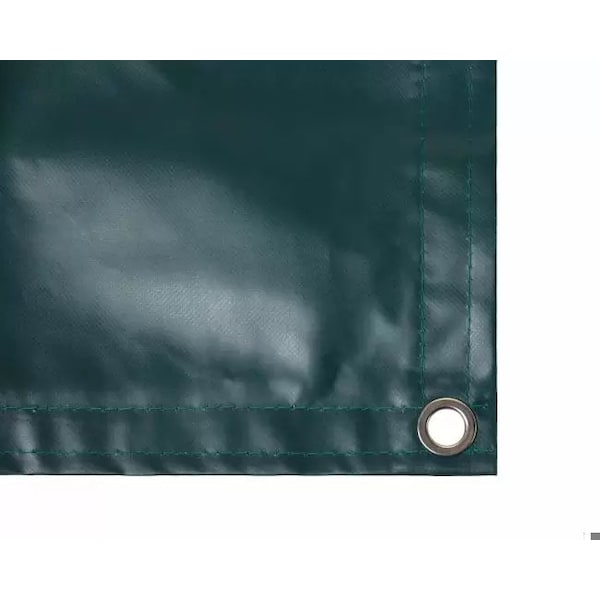 Tarps Now Heavy Duty Tarp, 20 ft x 20 ft, 20 Mil, Forest Green, Vinyl - FSVC18F-2020