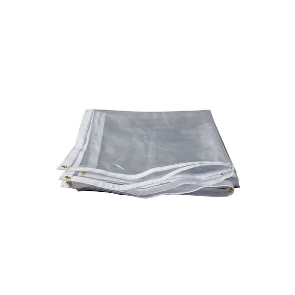 Tarps Now Tarp, 6 ft x 8 ft, 20 Mil, Clear, Clear PVC - FS-CV20-0608