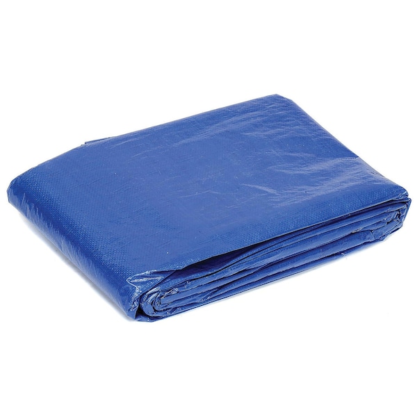 Global Industrial Light Duty Tarp, 30 ft x 20 in, 5, Blue, Polyethylene - 298554