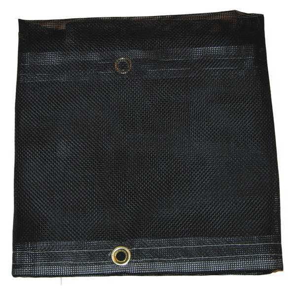 Mauritzon Standard Duty Tarp, 15 ft 9 in x 19 ft 9 in, 5 Mil, Black, Vinyl, Tear Resistant, UV Resistant - MBT-12-04-1620