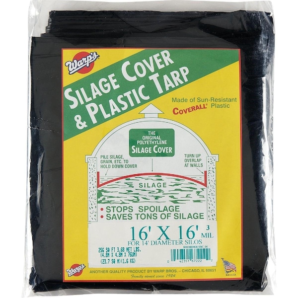 Warp Brothers 16 Ft. X 16 Ft. Coverall Polyethylene 3 Mil. Silage Cover - SSC-16