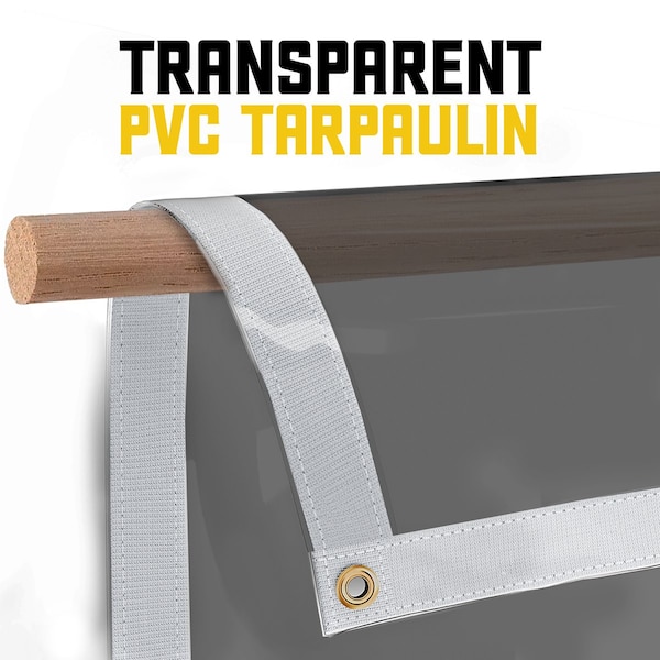 Core Tarps Tarp, 7 ft x 9 ft, 30 Mil, Gray, Polyethylene, UV Resistant - CT-202-7X9