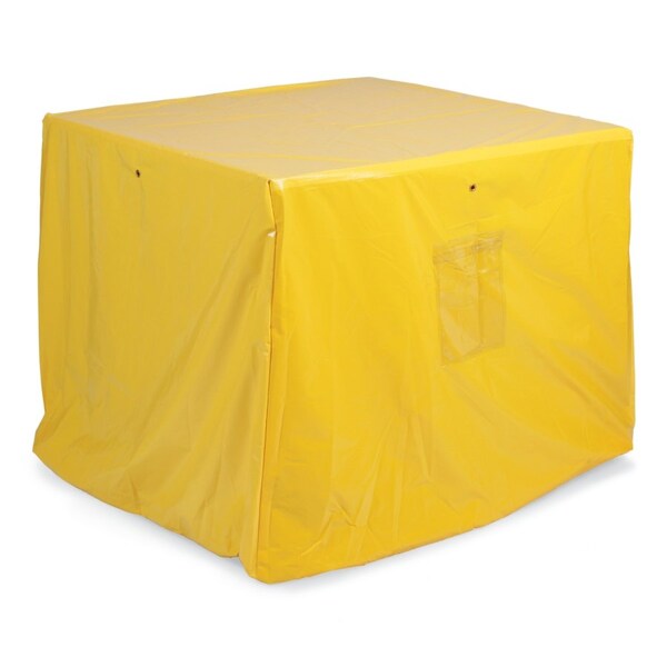 Pig 57" L x 57" W x 40" H Tarp, Yellow - PAK381