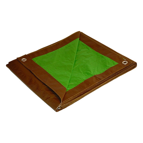 Zoro Select 7 mil Tarp, Brown, Green - 11220