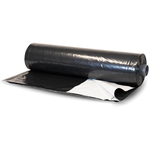 Farm Plastic Supply Panda Film Light Deprivation Greenhouse Cover - 6 mil - 6ft x 75ft - 100% Blackout Tarp - Z-6MILTBO60026