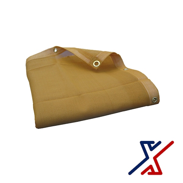 X1 Tools Heavy Duty Tarp, 50 ft x 8 ft, Beige - X1T-CAN-MES-TAN-0850