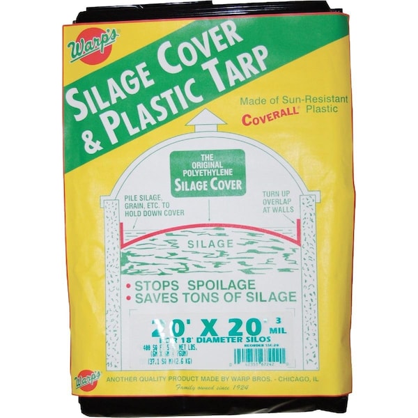 Warp Brothers 20 Ft. X 20 Ft. Coverall Polyethylene 3 Mil. Silage Cover - SSC-20
