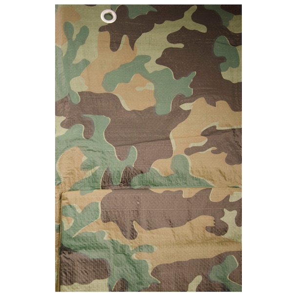 Erickson Tarp, 5 Mil, Camoflauge, Poylethelene Weave - 57004