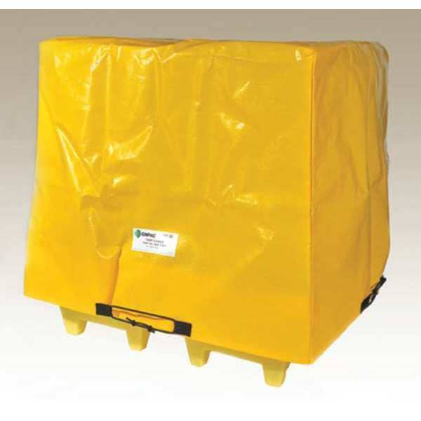 Enpac Tarp Cover, 56 1/2 in x 56 1/2 in x 44 in, 44 in, Yellow, HDPE - 5400-TARP