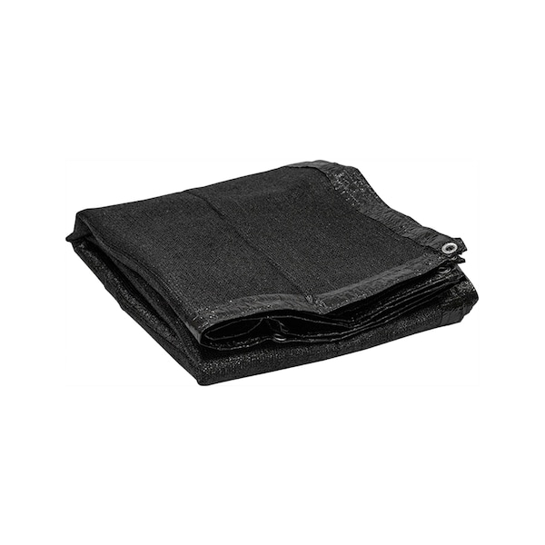 2W International Tarp, 10 ft x 6 ft, Black, 100% Polythylene, 75% Shade - BM75-0610