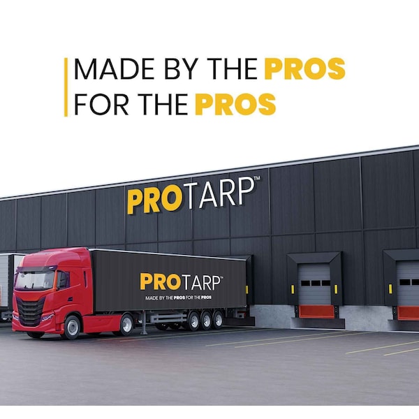 Protarp Heavy Duty Tarp, 20 ft x 30 ft, 16 Mil, Black, Polyethylene - PT-106-20X30